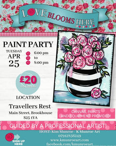 Love Blooms Here Paint Party!
